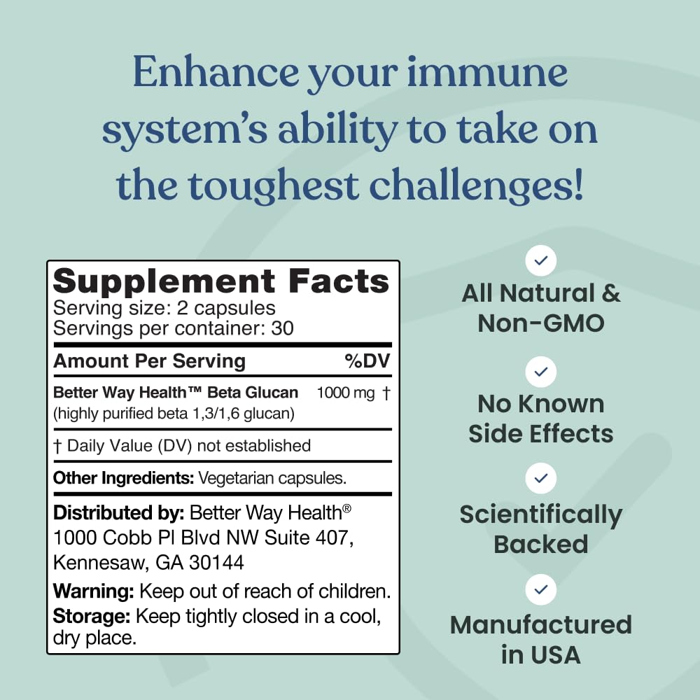 Immune support graphic for Beta Glucan 500