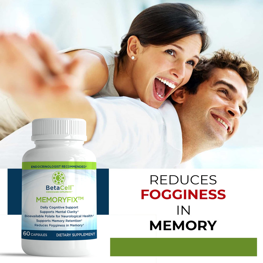 Vitamin B12 and folate ingredients illustrating brain support