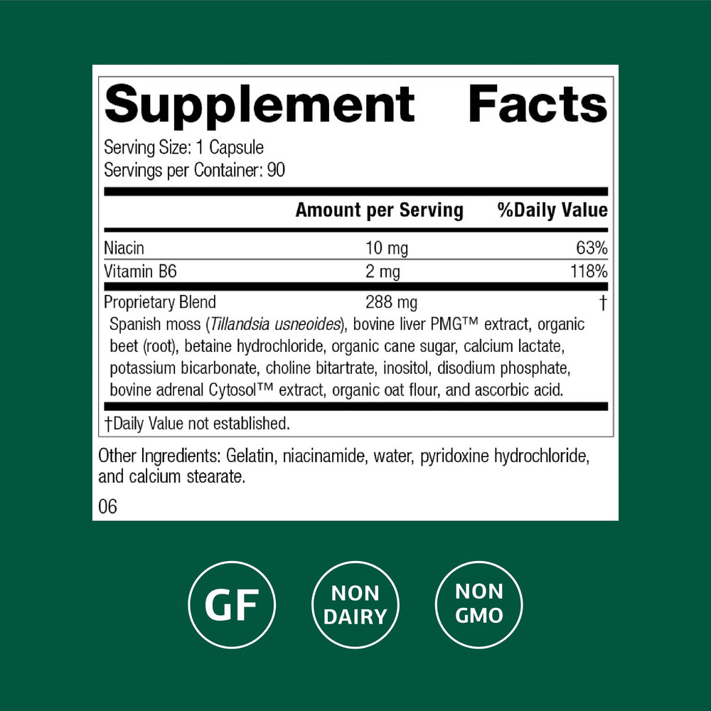 Front view of Betacol bottle showing liver health benefits