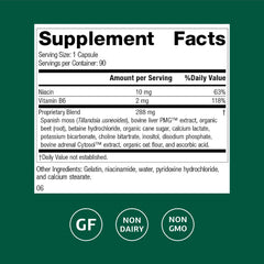 Front view of Betacol bottle showing liver health benefits