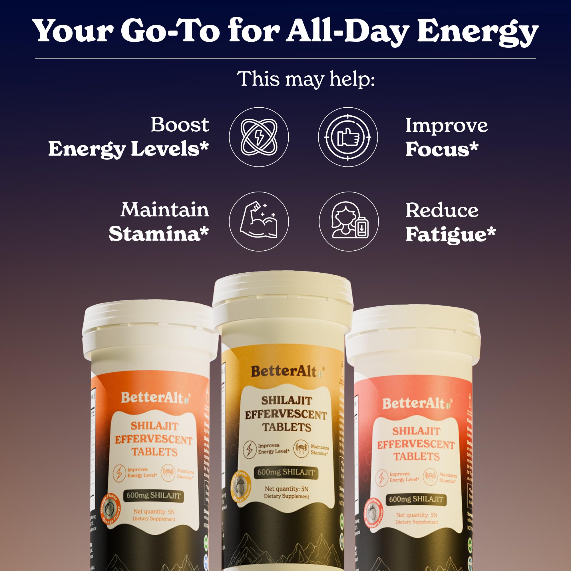 Orange flavored effervescent tablets image
