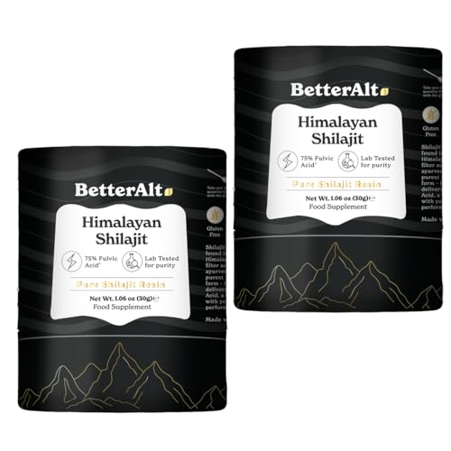 Hero image: Better Alt Himalayan Shilajit Resin Pack of 2 400 mg servings