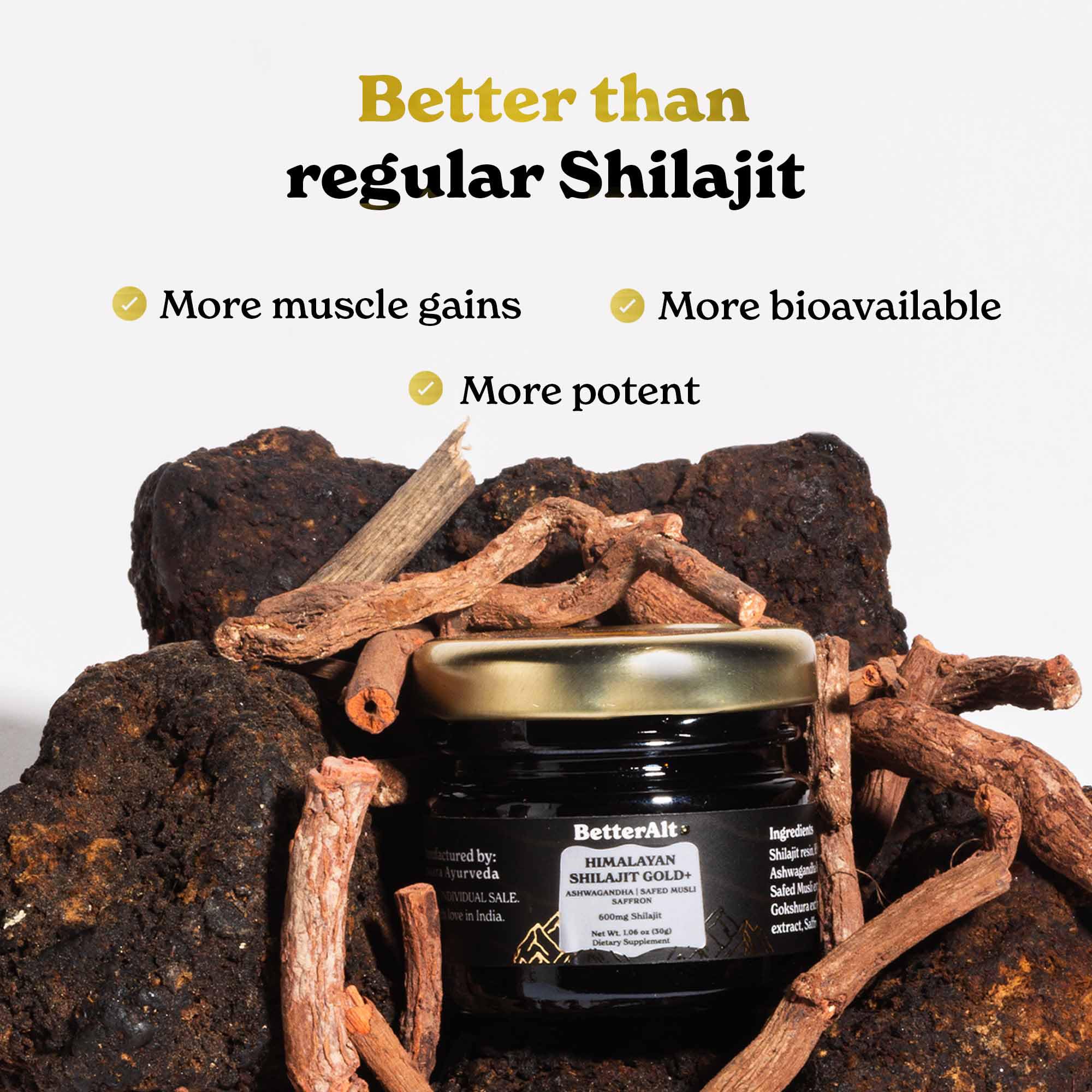 Ashwagandha root illustration representing blend