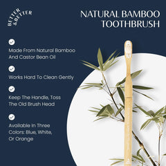 Hero image of Better & Better bamboo toothbrush in orange