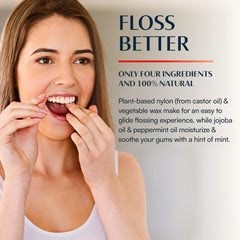 Zero plastic packaging and glass floss jar