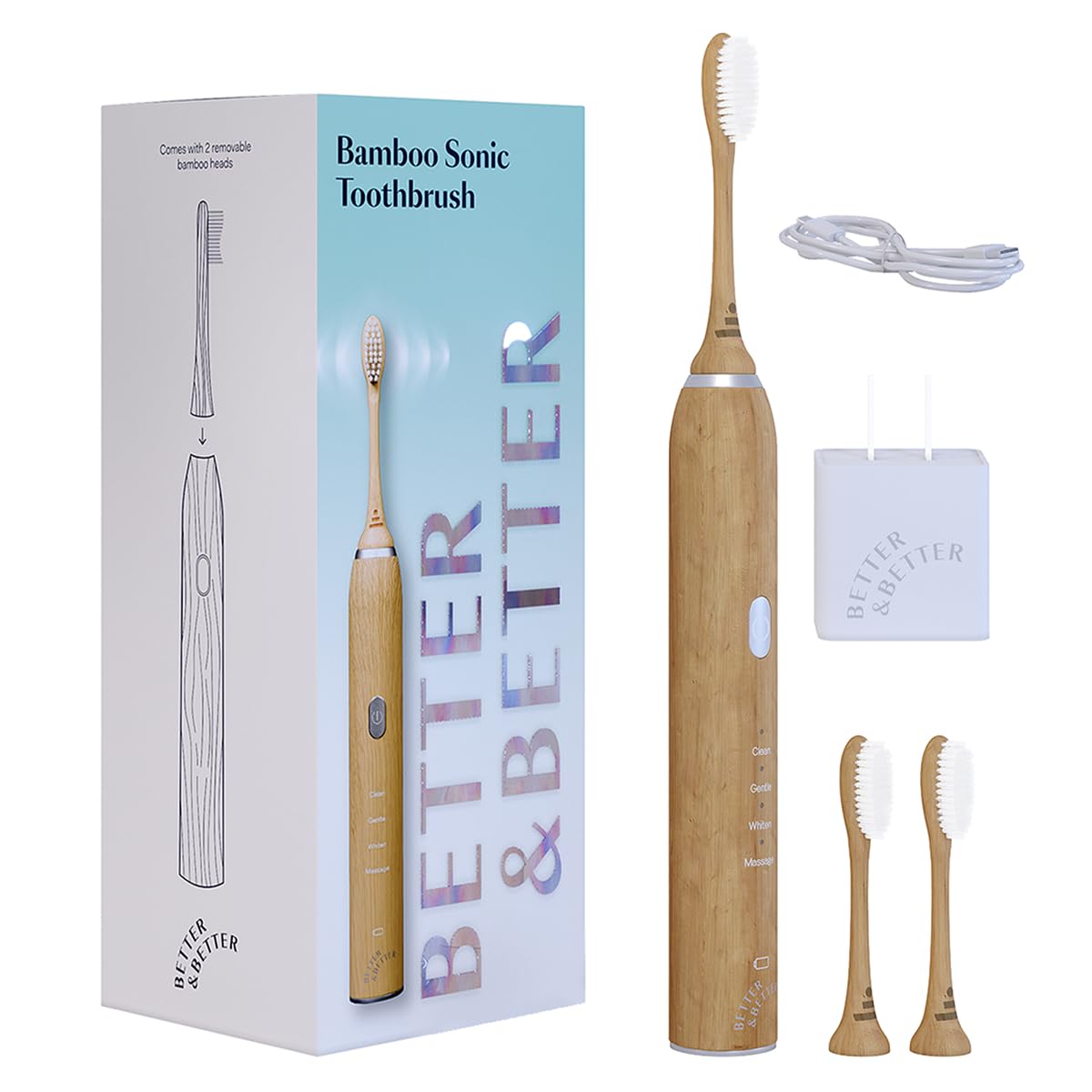 Hero image of Better & Better Sonic Bamboo Electric Toothbrush for Adults