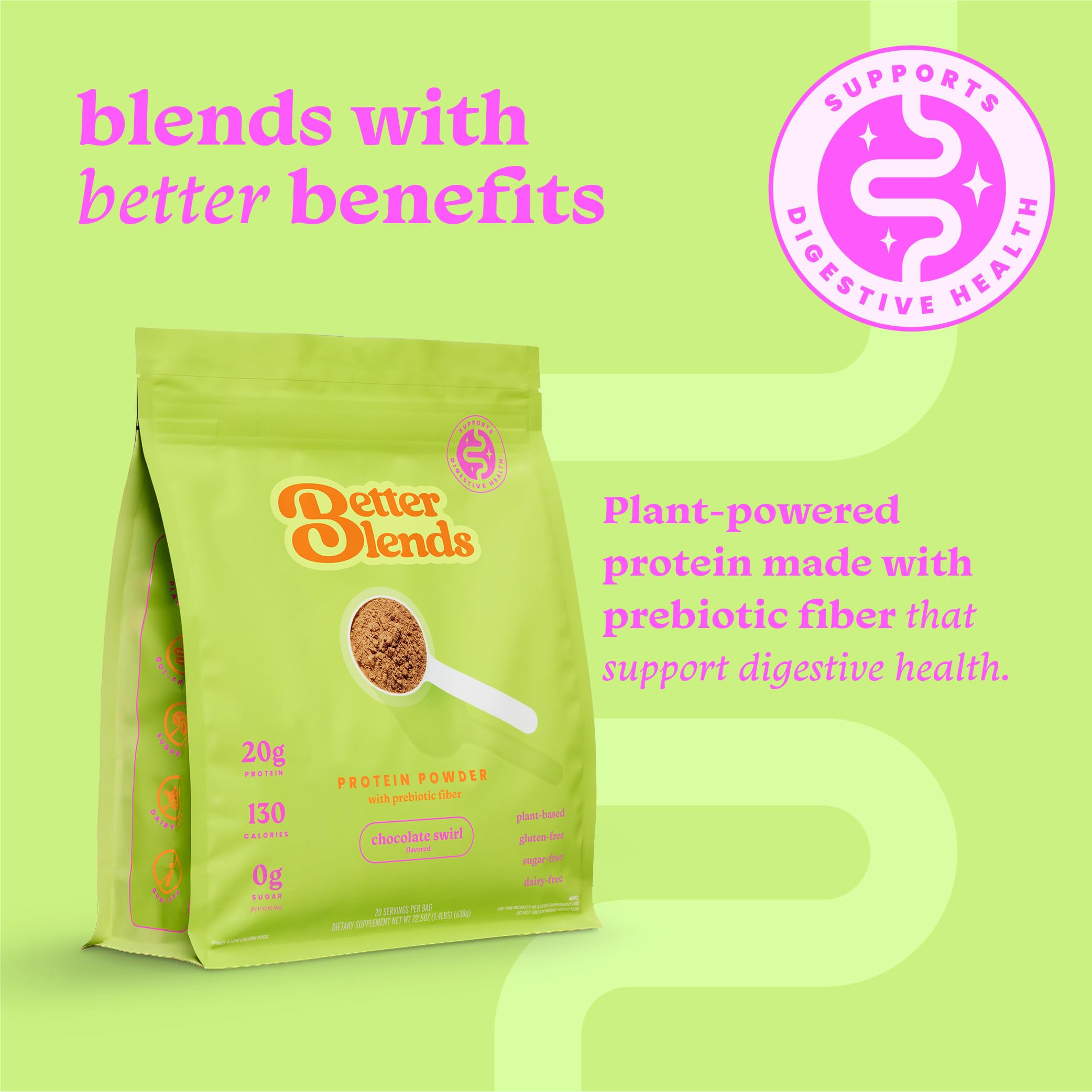 Chocolate Swirl flavor packaging label
