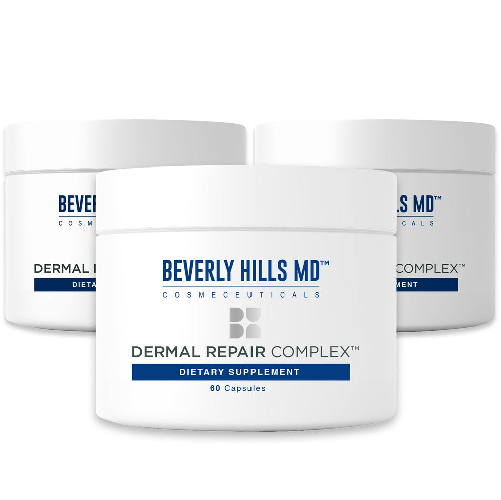 Beverly Hills MD Dermal Repair Anti-Aging supplement bottle – front view