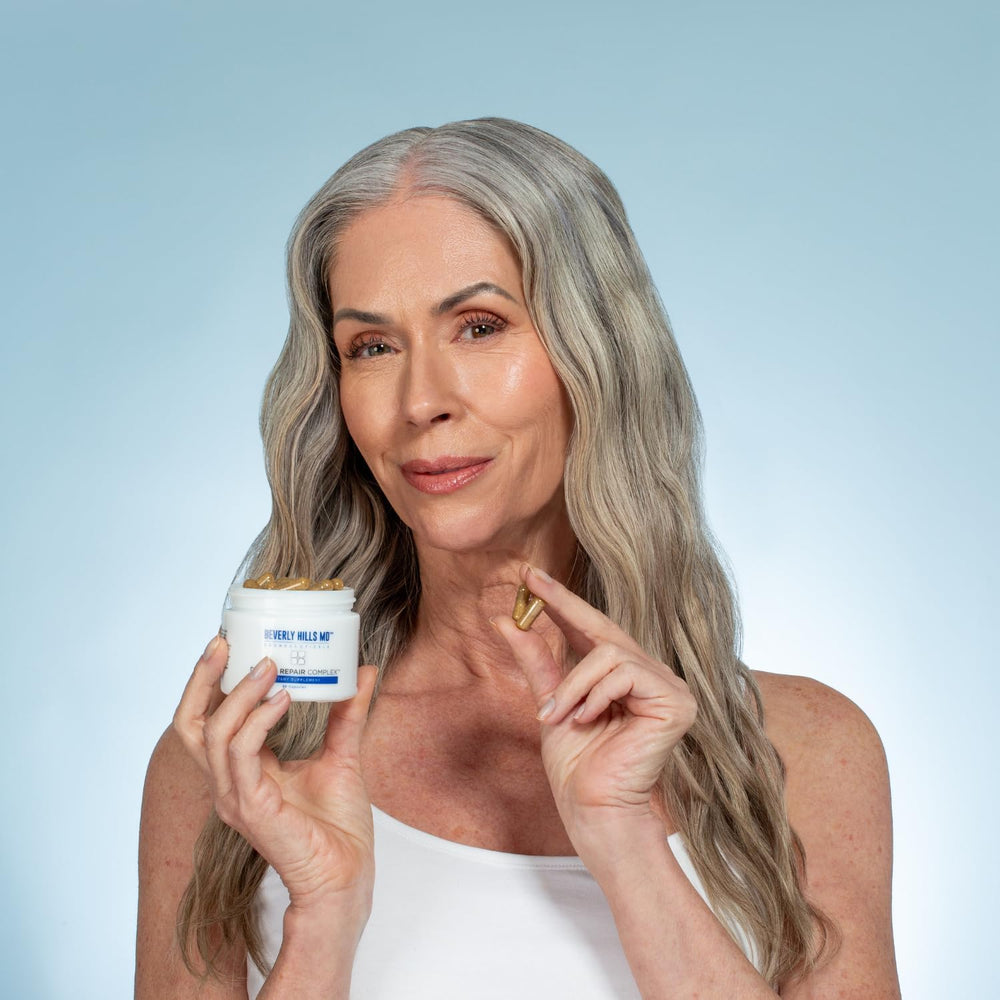 Beverly Hills MD Dermal Repair bottle with label visible