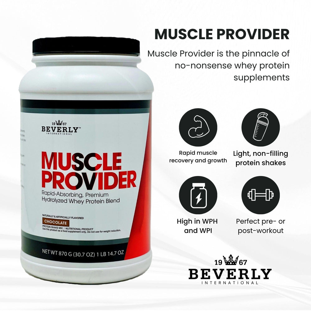 Beverly International Muscle Provider shaker-with-mixer demonstrates easy blending for on-the-go fueling.
