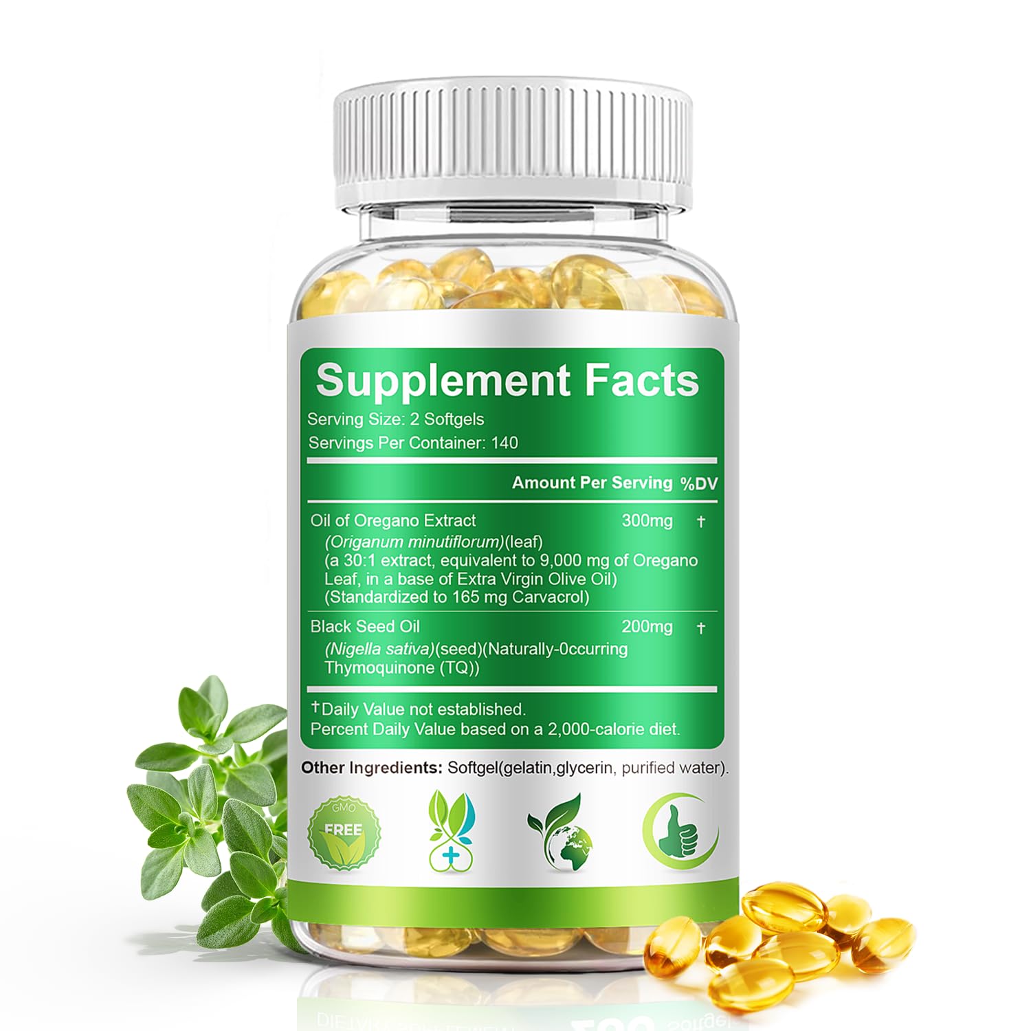 280-capsule bottle providing a long 140-day supply