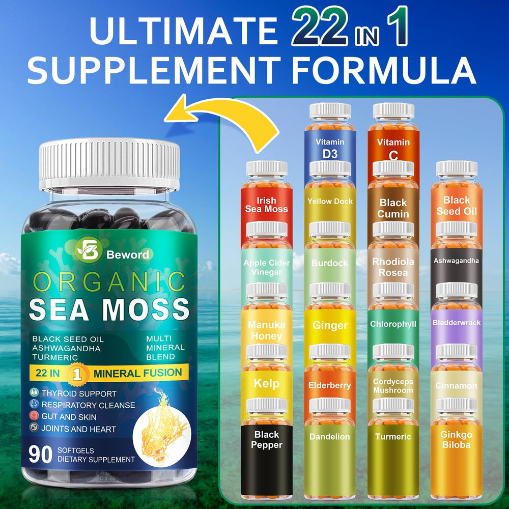 Vitamin C and D3 for immunity in BEWORD softgels