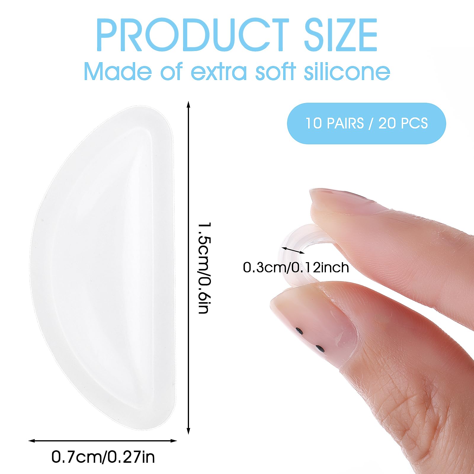 Close-up of adhesive nose pad