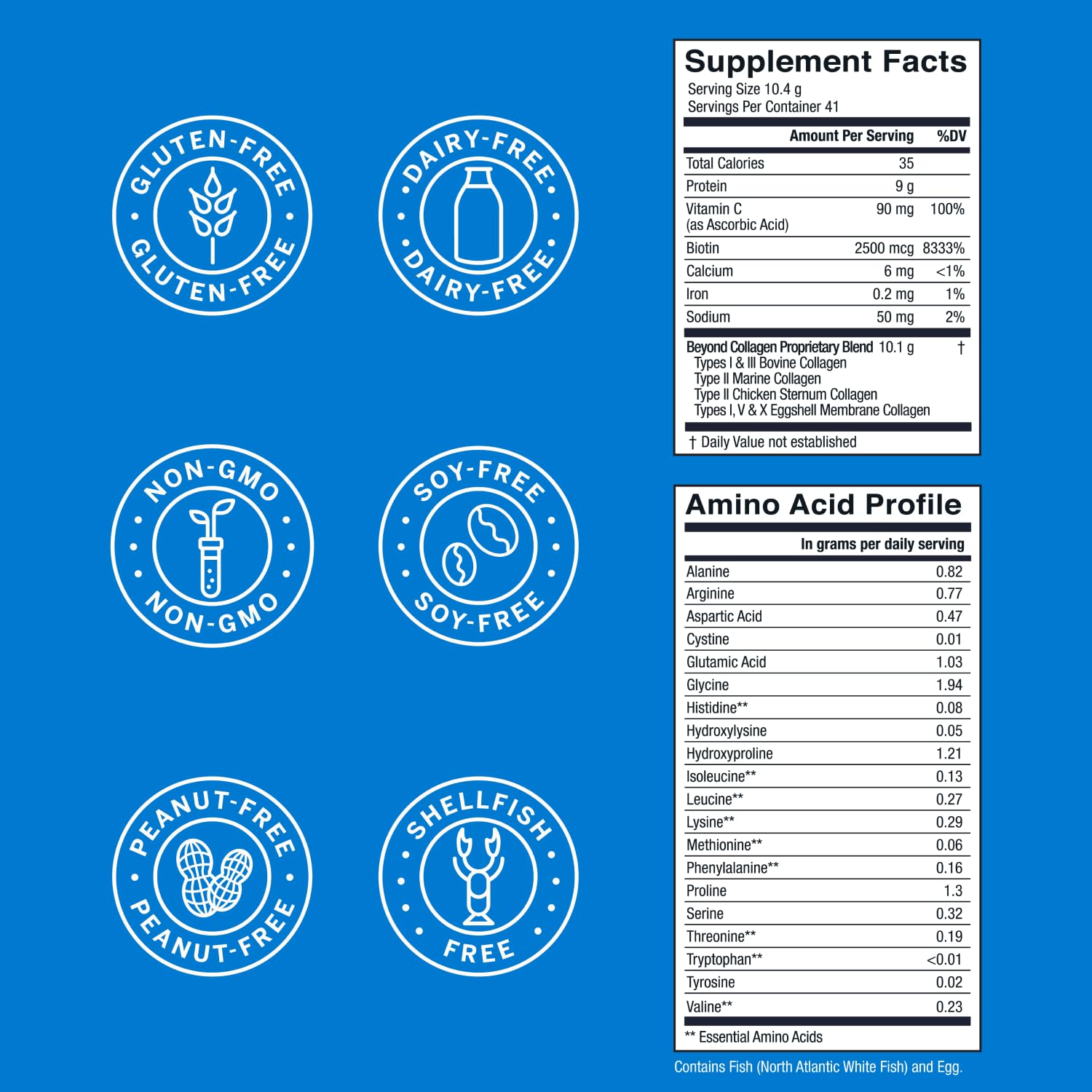 Packaging indicates 41 servings per container