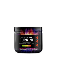 BEYOND RAW Burn MF bottle with Gummy Worm flavor label
