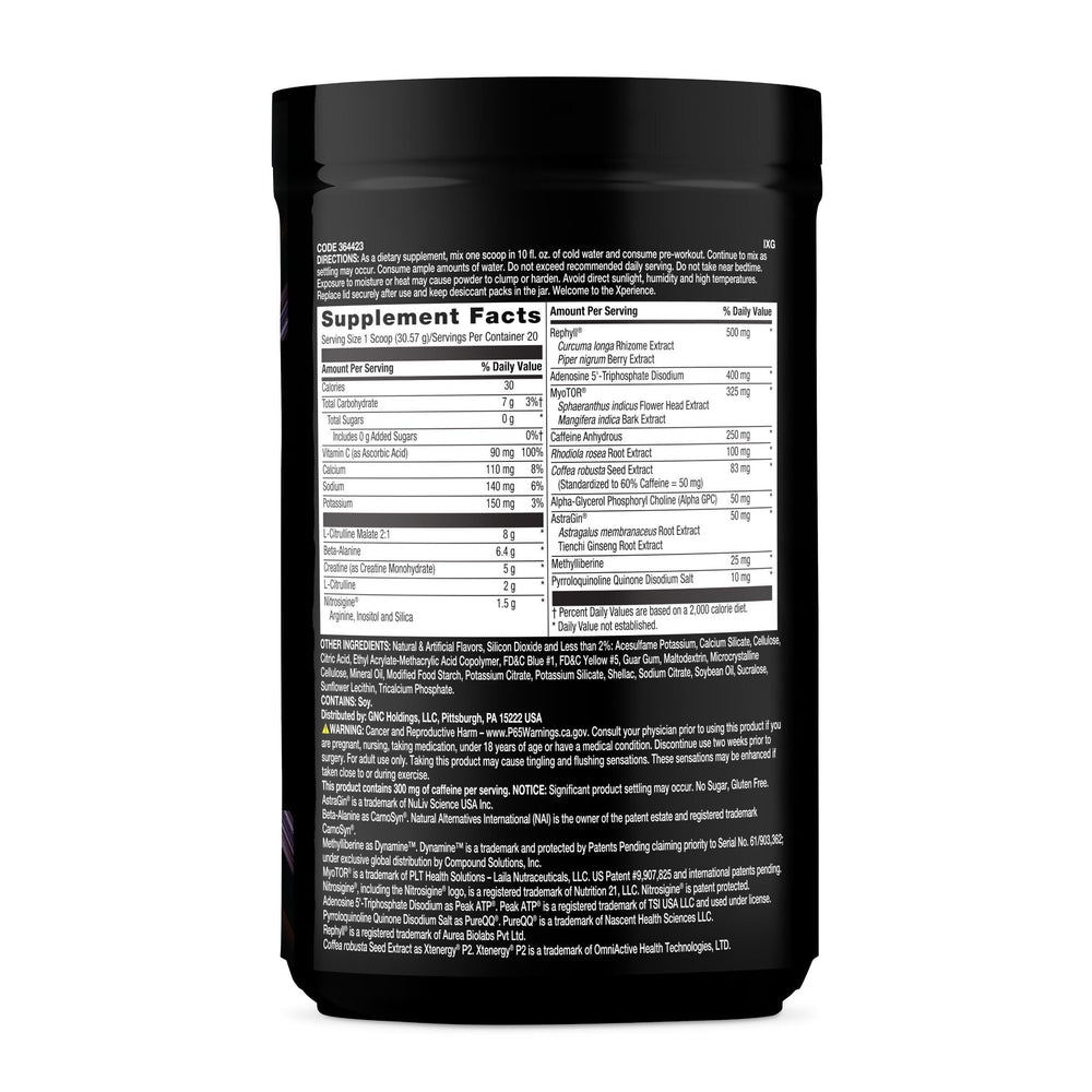 BEYOND RAW Concept X label closeup highlighting ingredient information