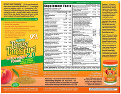 Beyond Tangy Tangerine 2.0 Citrus Peach Infusion 3-Pack Canister - label and back view