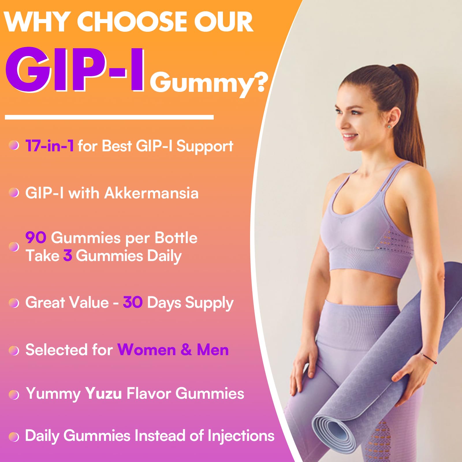 Beyyoly GIP ingredients label highlights Akkermansia and Berberine in 17-in-1 formula