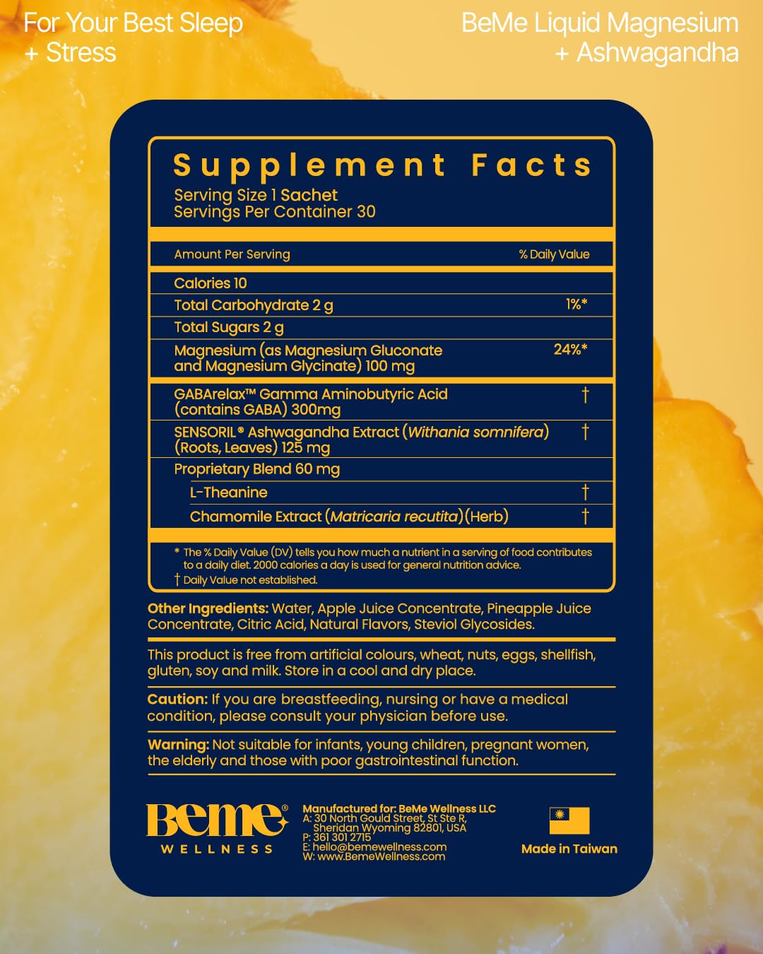 GABA, L-Theanine and Chamomile blend in BeZen