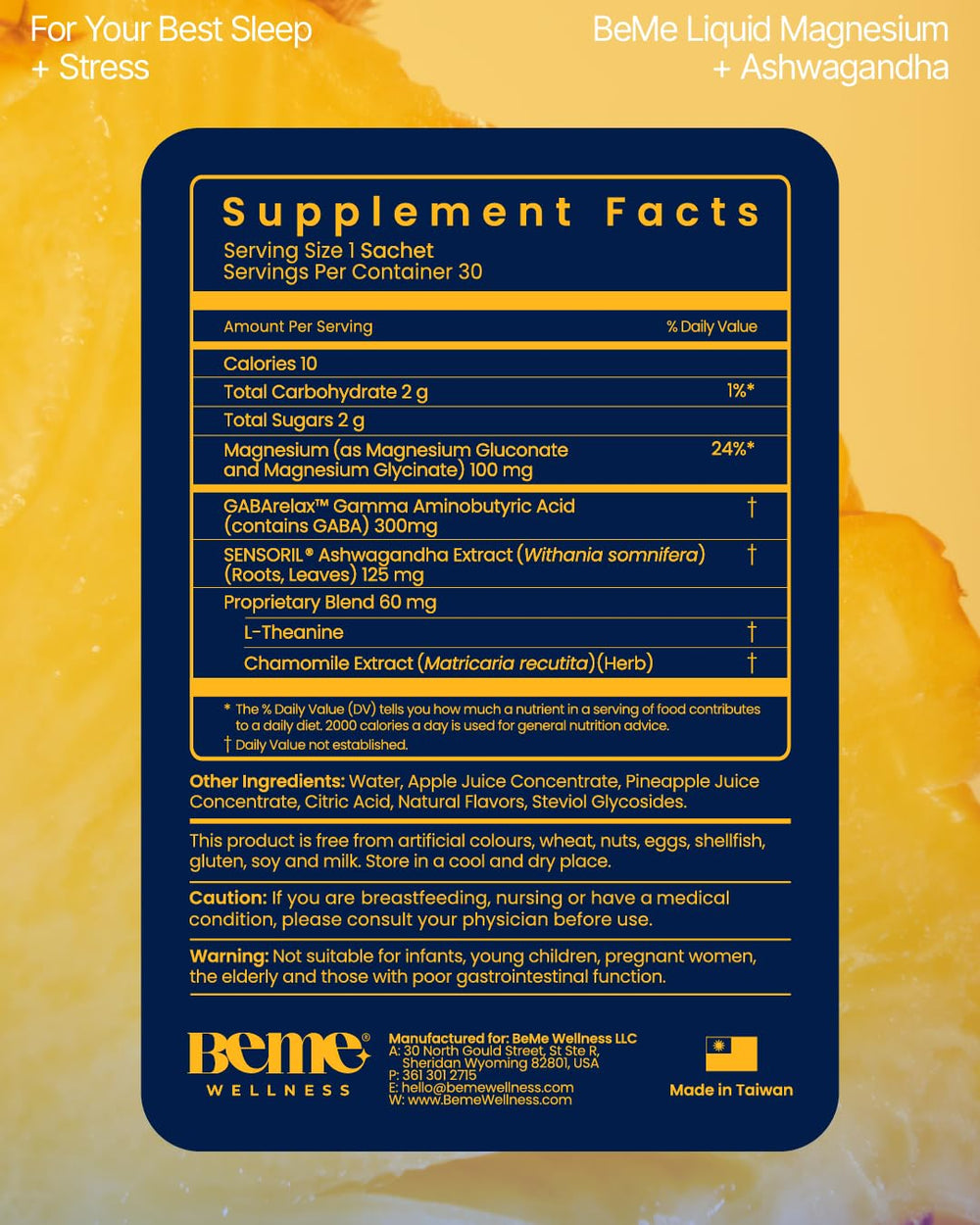 GABA, L-Theanine and Chamomile blend in BeZen