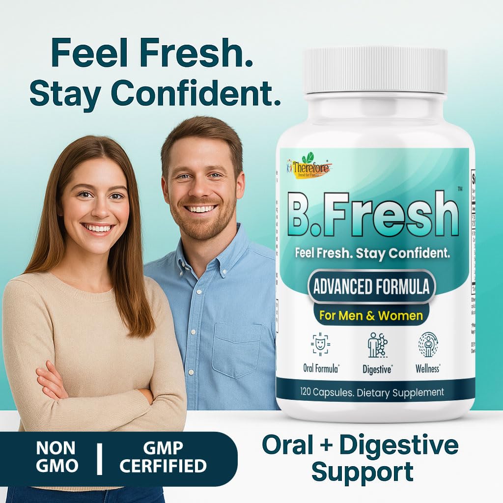 Probiotic capsules supporting gut health and fresh breath