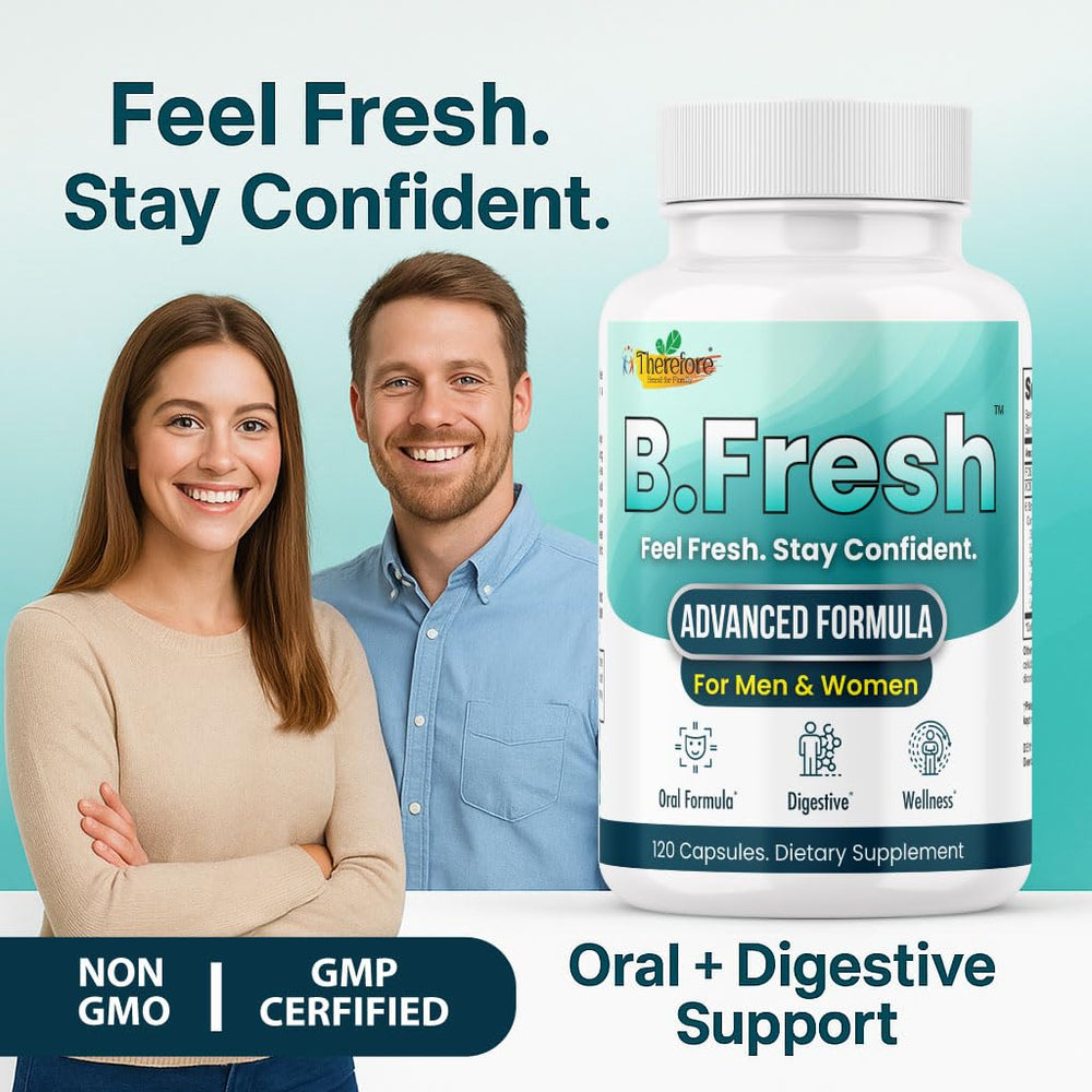 Probiotic capsules supporting gut health and fresh breath