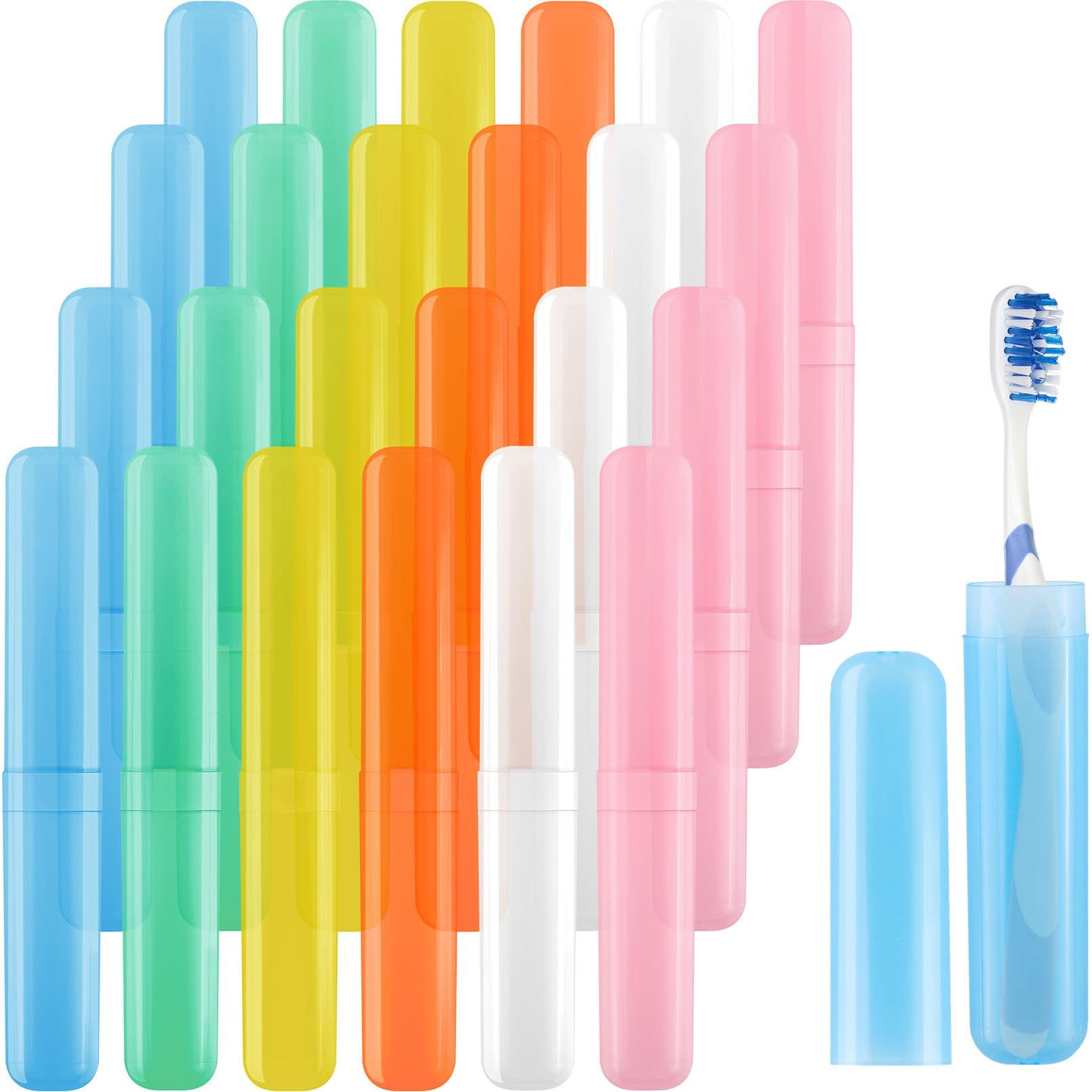 Bgtecho travel toothbrush case white color