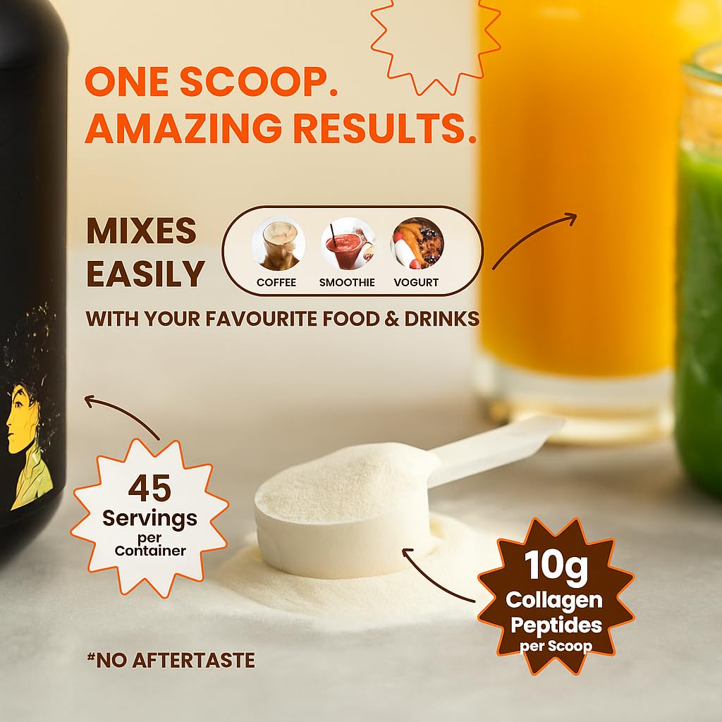 Collagen powder dissolves easily in hot or cold liquids