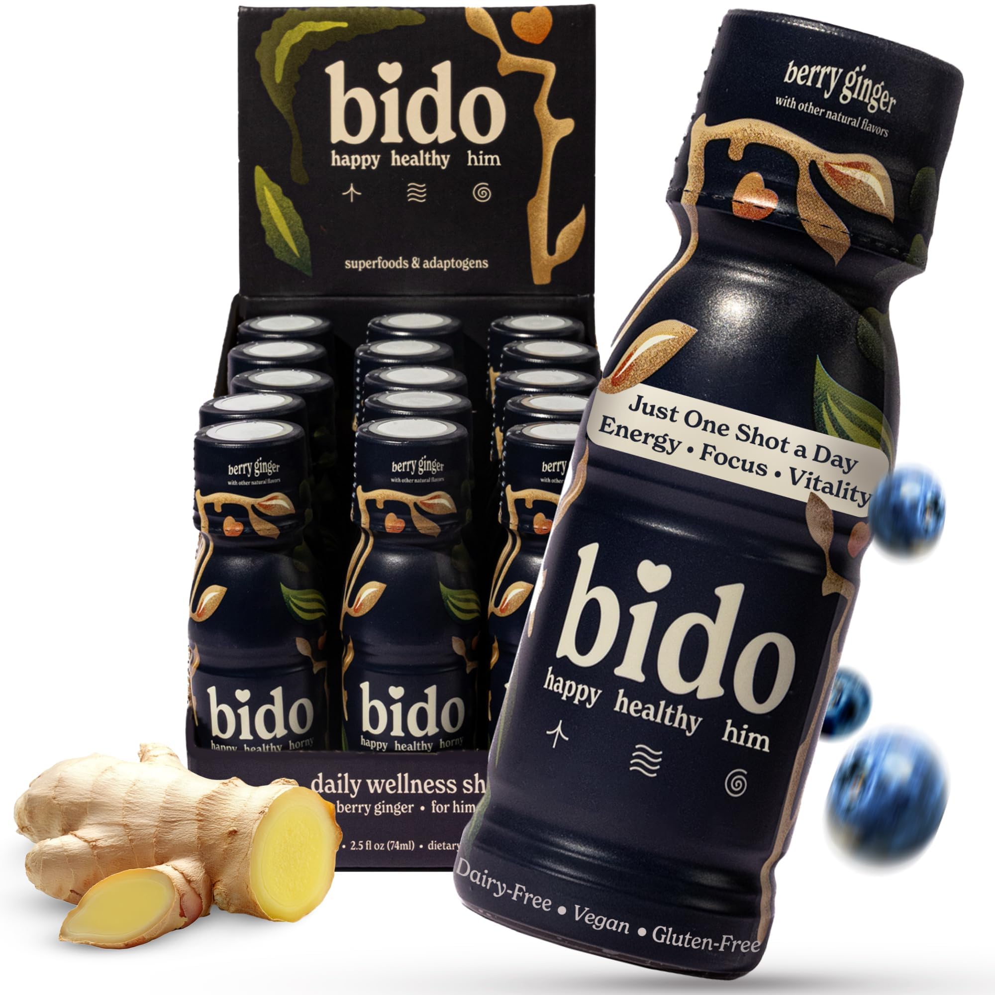 Bido Berry Ginger 15-Pack bottles front view