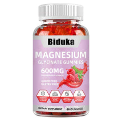 Biduka 900 mg Magnesium Glycinate Gummies with 600 mg Magnesium Glycinate and 300 mg Magnesium L-Threonate
