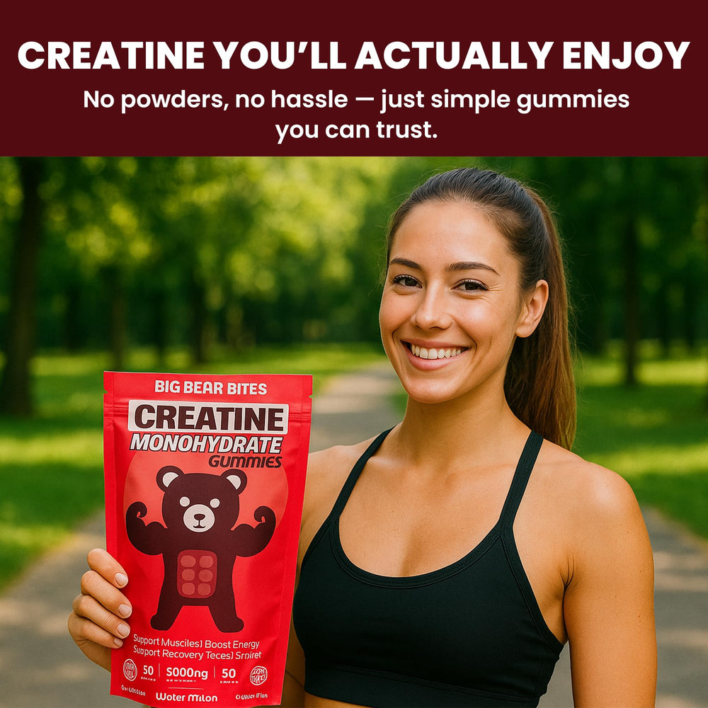 Ingredients and allergen information for creatine gummies