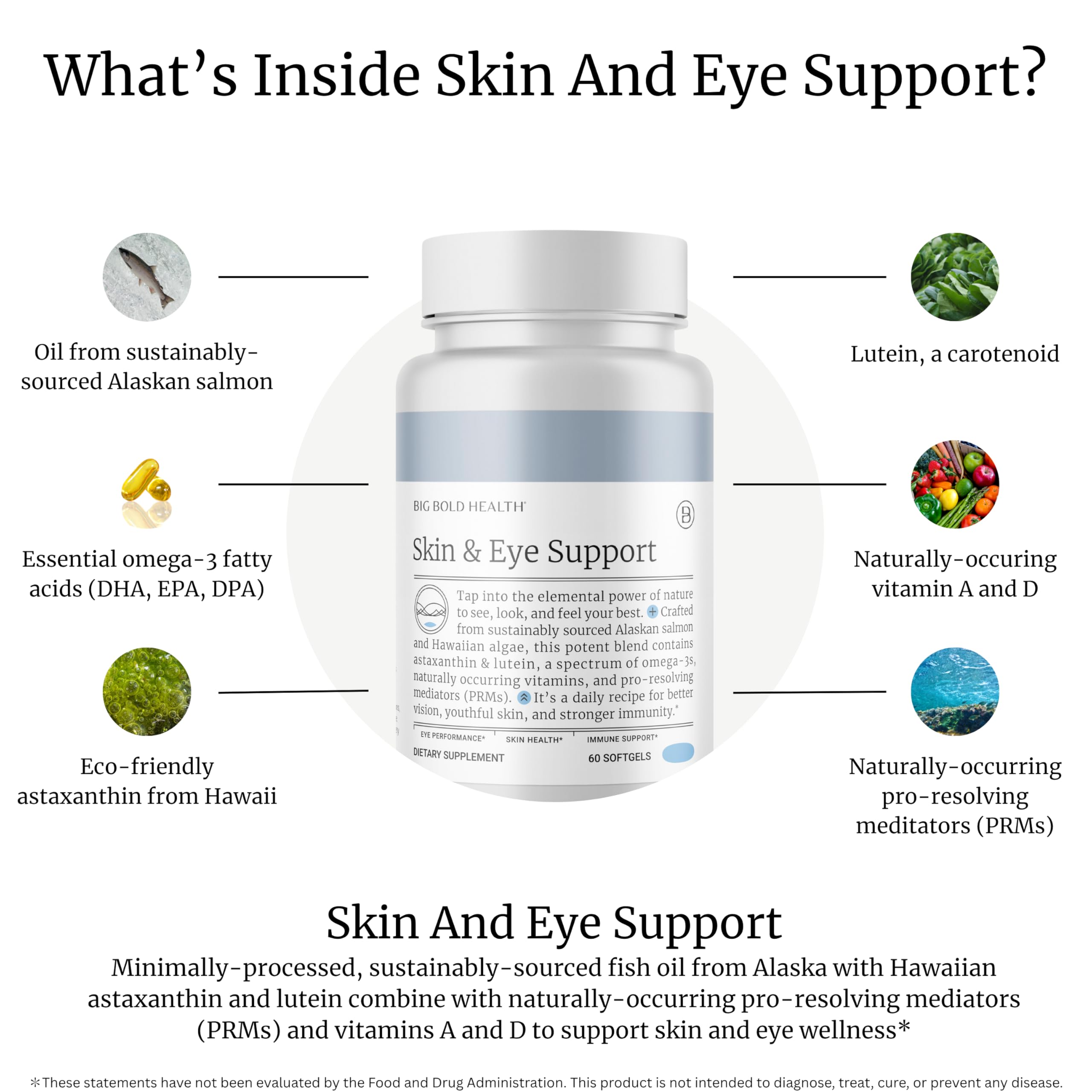 Omega-3 softgels sourced from wild Alaskan salmon oil