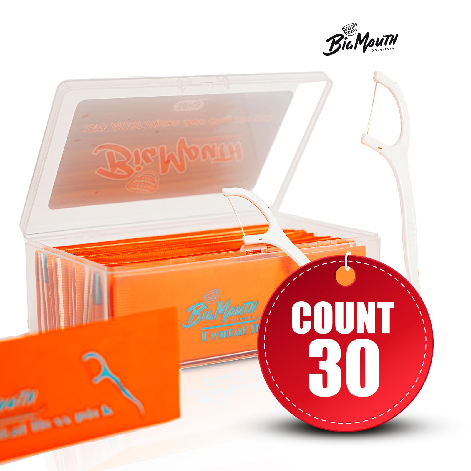 Individually wrapped floss picks for hygiene and freshness