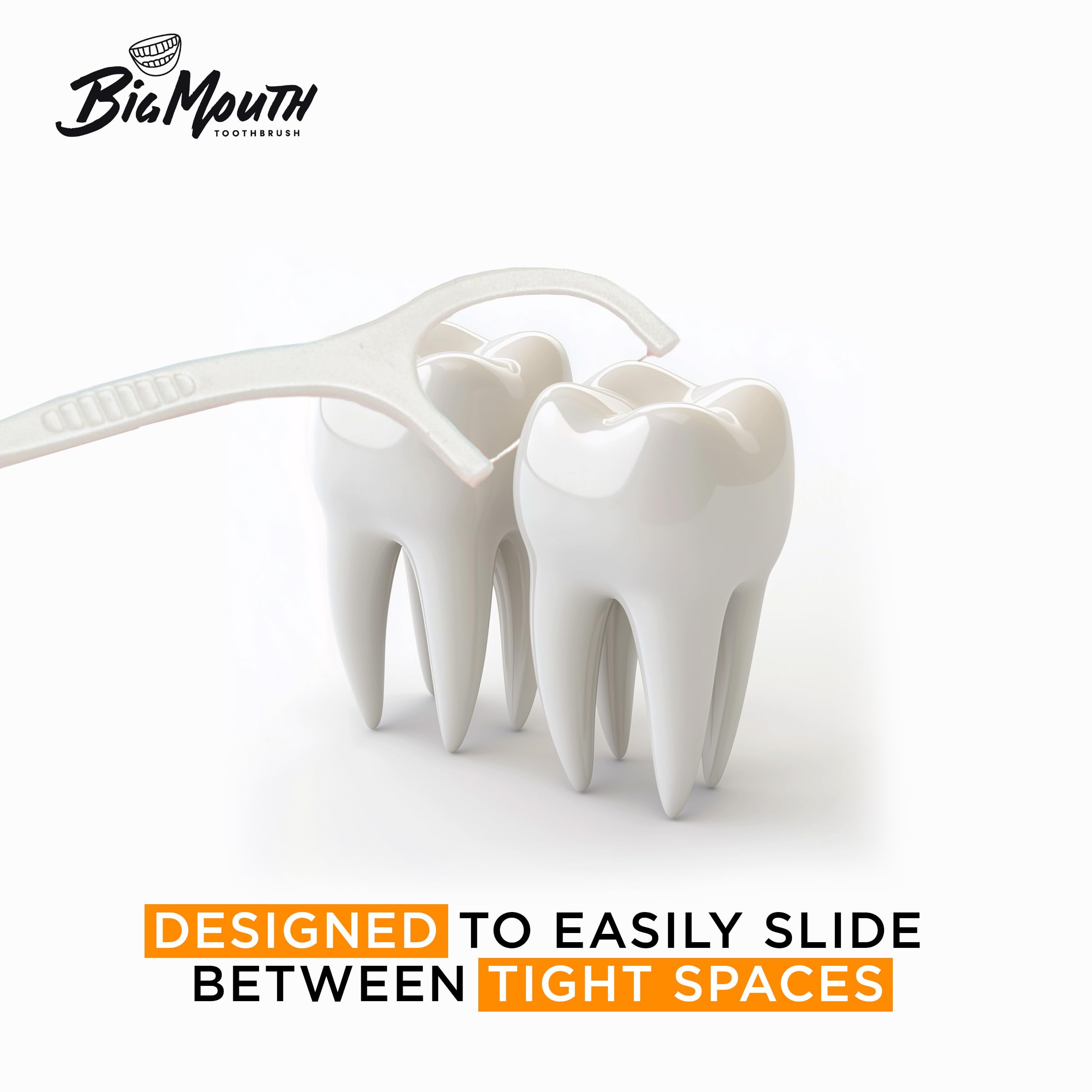 Floss picks designed to glide between teeth