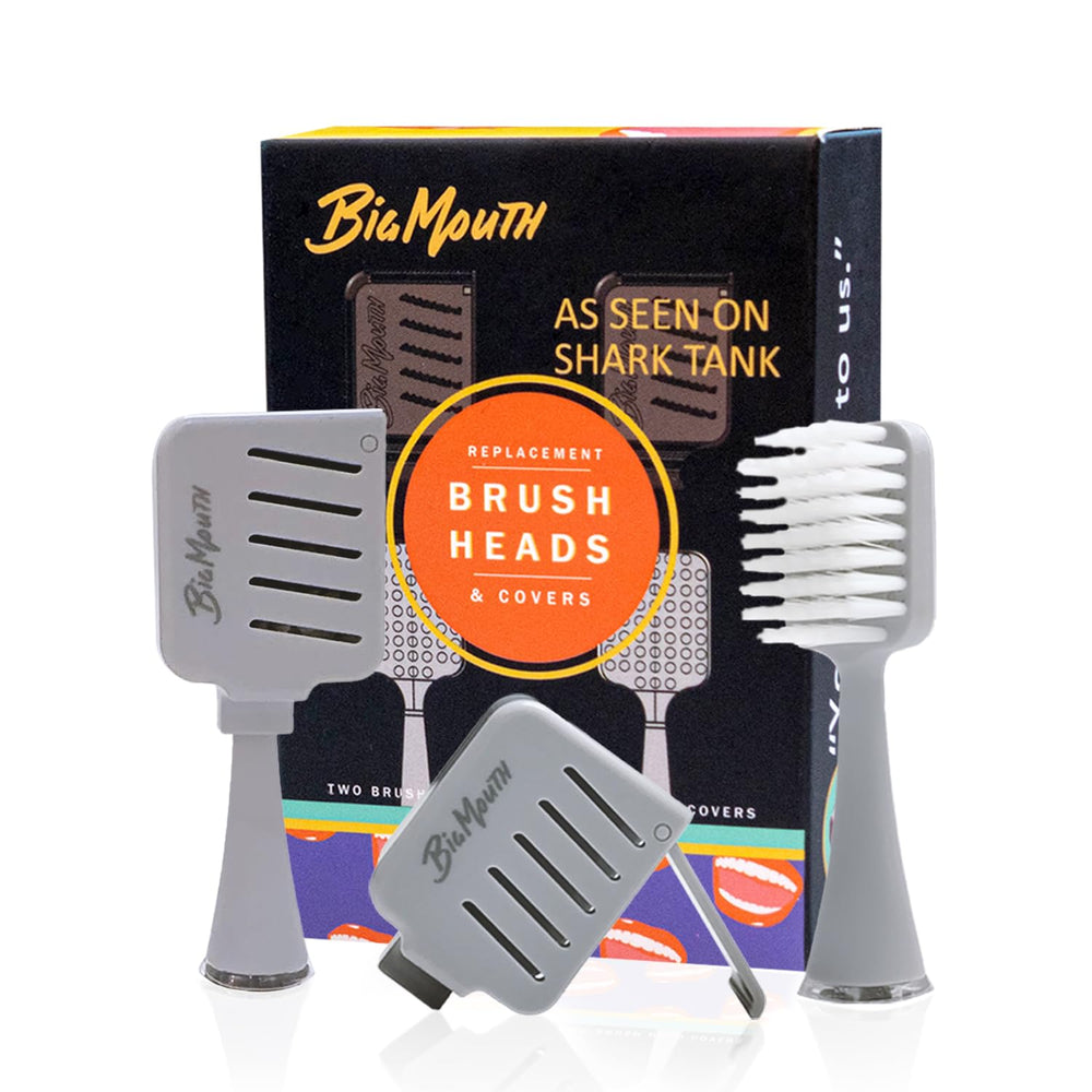 Wide brush head replacement compatible with most sonic toothbrushes