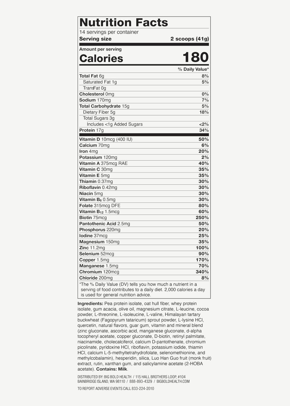 BIG BOLD HEALTH HTB Rejuvenate gut-support fiber powder container.