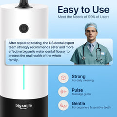 Nozzle tips included for braces with Bigsmile water flosser