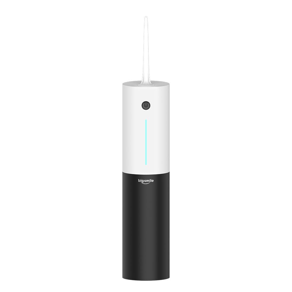 Front view of Bigsmile cordless water flosser