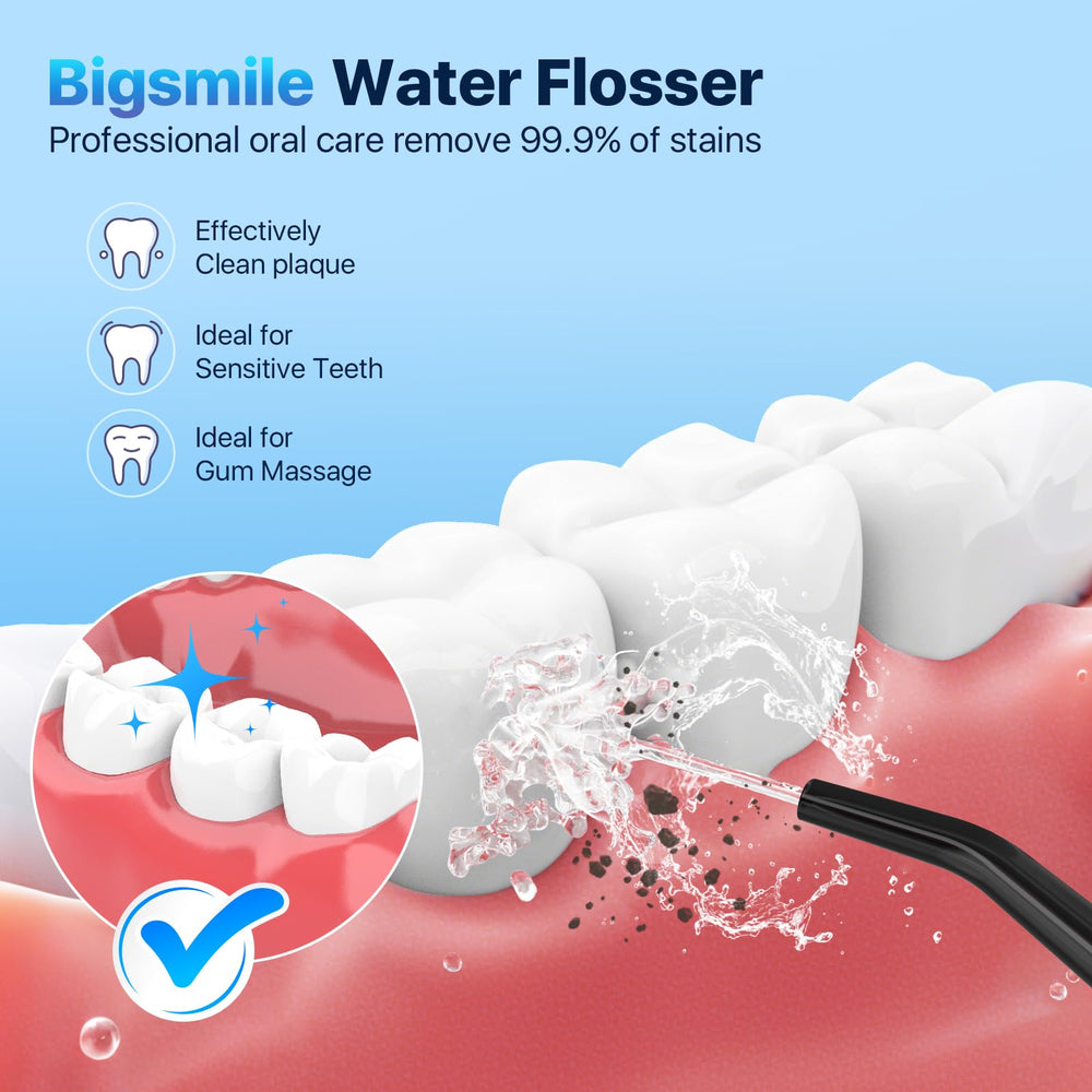 IPX7 waterproof design of Bigsmile water flosser