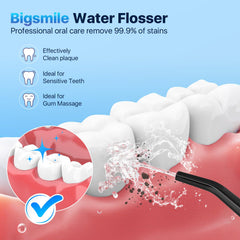IPX7 waterproof design of Bigsmile water flosser