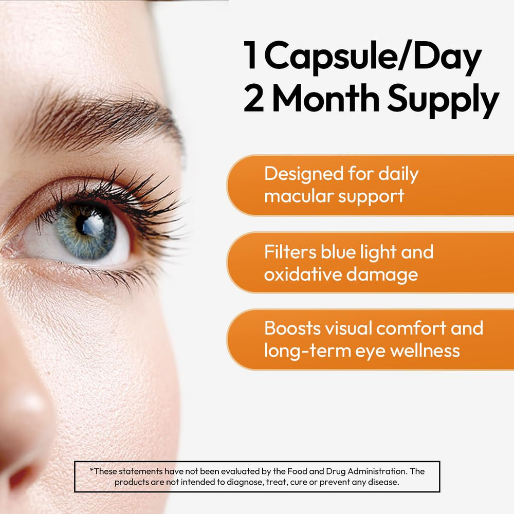 Close-up of CoCrystal Lutein+ capsules