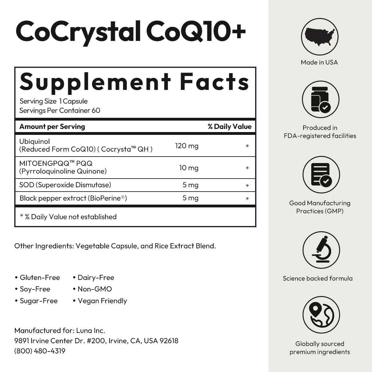 2-month supply packaging for BIGVITA CoCrystal CoQ10