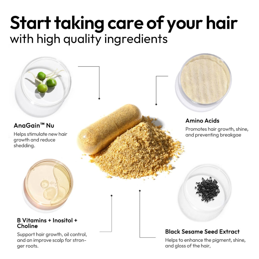 Healthy hair follicles and scalp