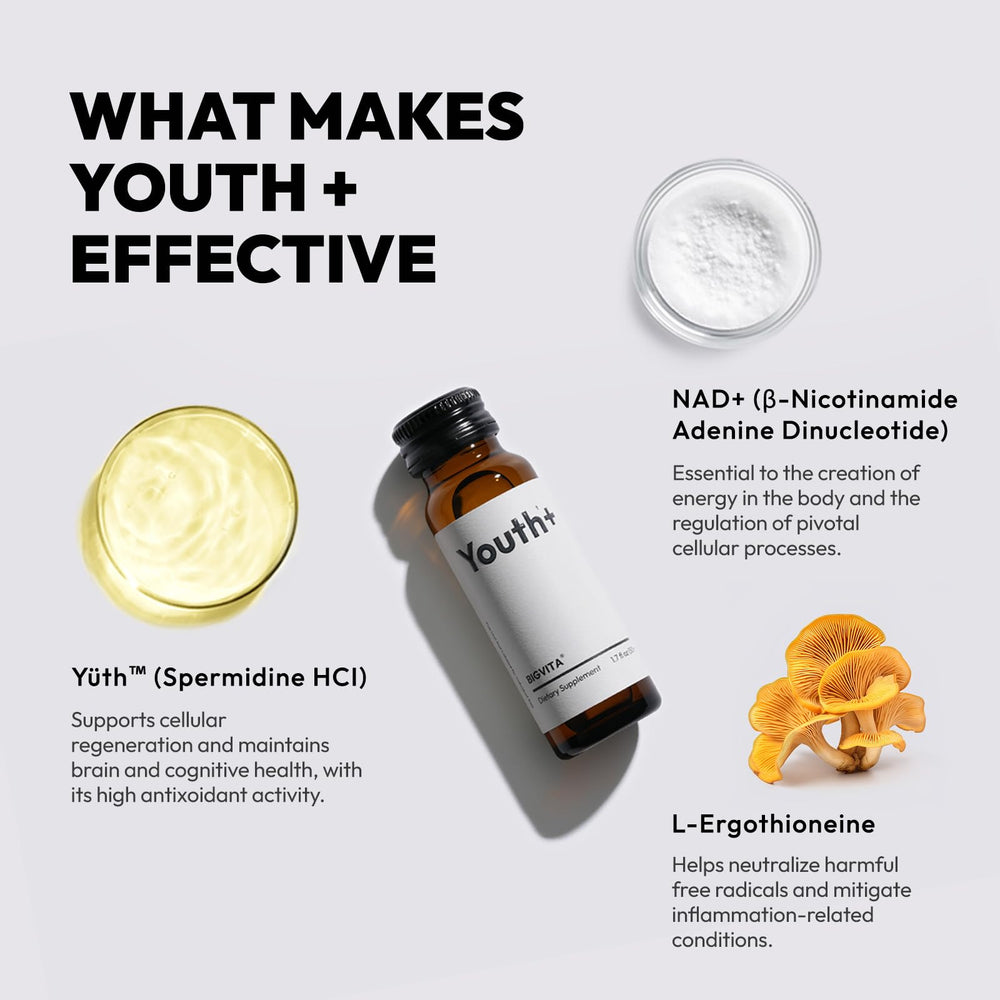 Close-up of the liquid NAD+ shot