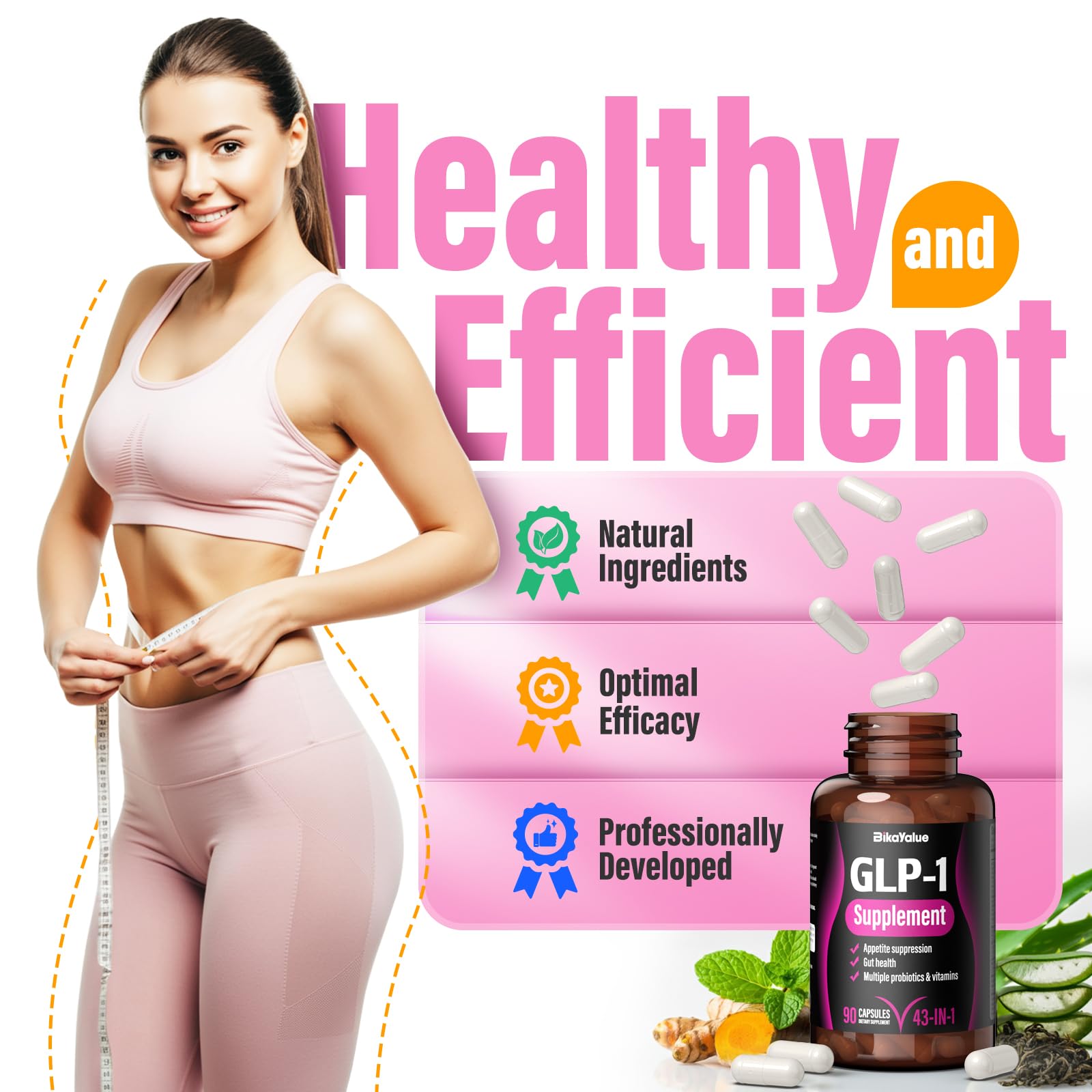 Close-up of hops and green tea extract ingredients