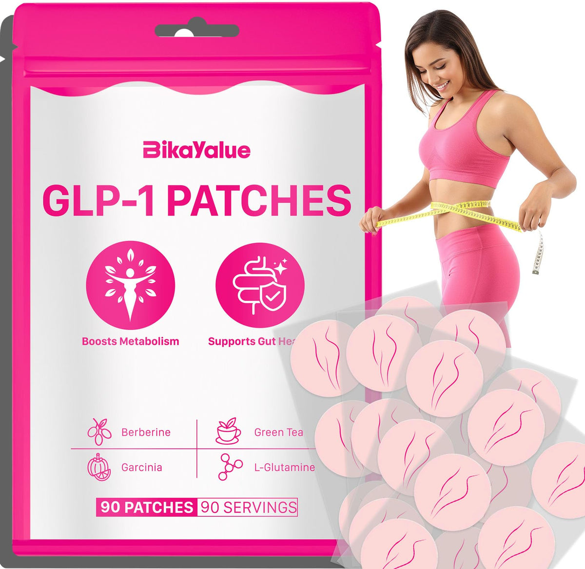 BIKAYALUE GLP-1 Patches 90-count packaging