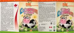Front view of Bill Beauty Children's Colostrum packaging