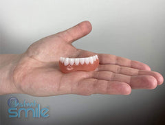 Molding veneers with hot water for bottom teeth