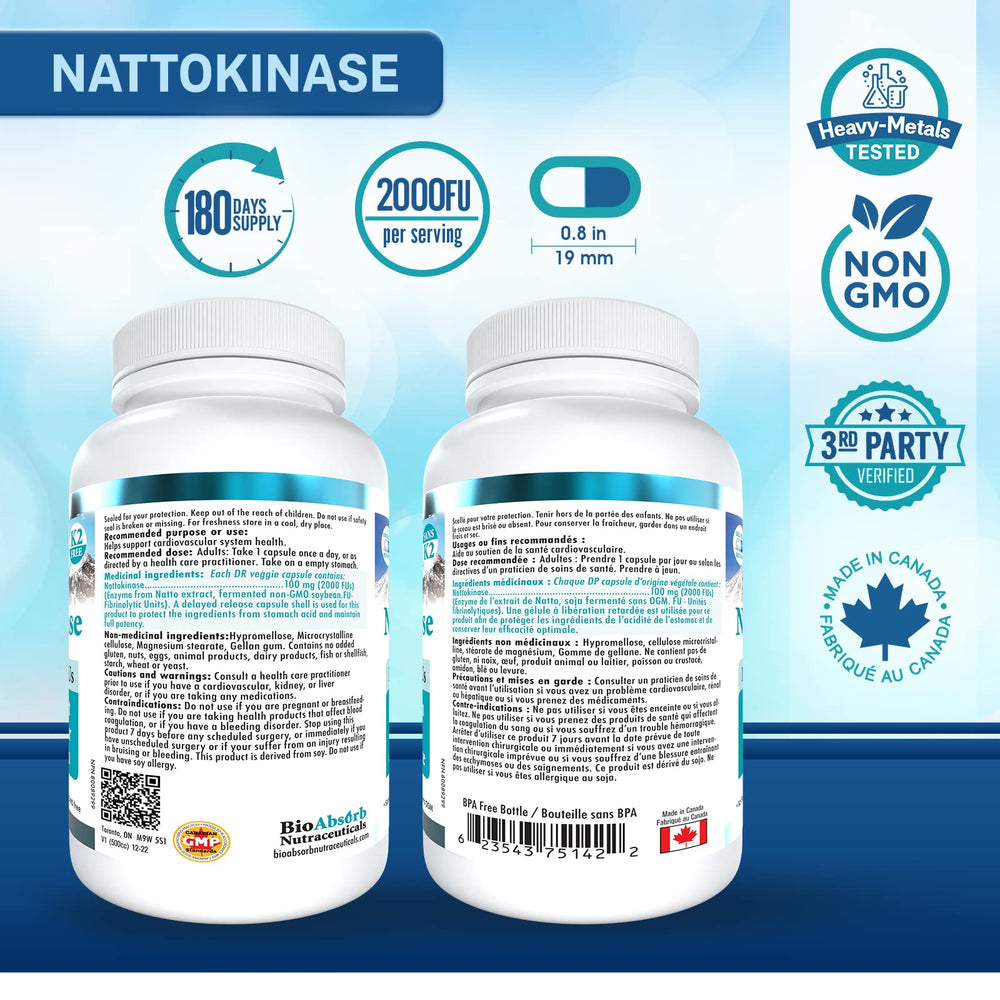Back label showing 400-day supply and ingredients