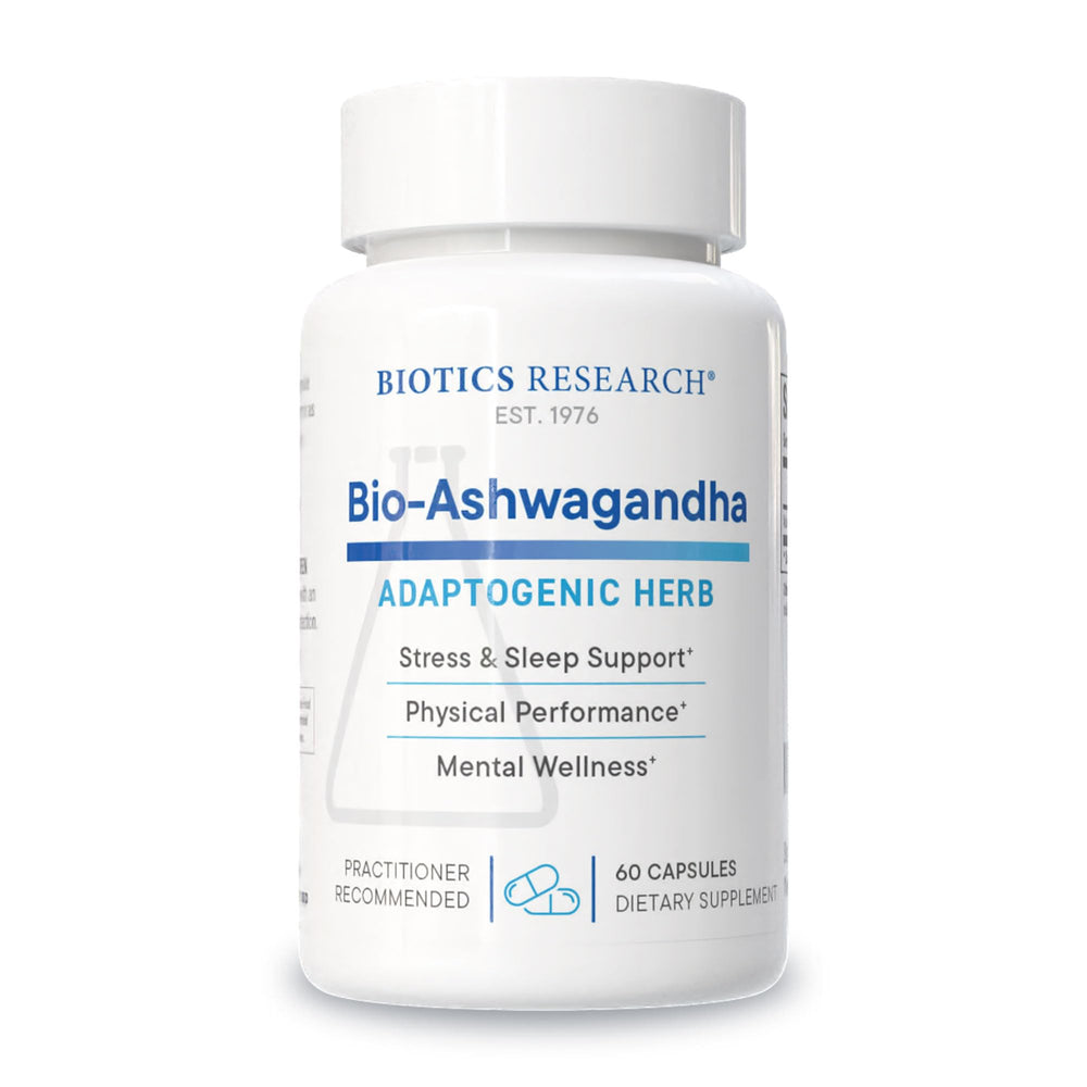 Biotics Bio Ashwagandha 300mg bottle front view